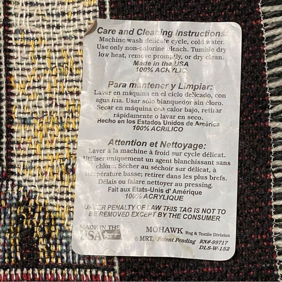 NWOT Mohawk Fleeting Glimpse Wolf In Birch Trees Tapestry Throw by David Wendell - Picture 6 of 9